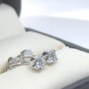 Bespoke 18ct White Gold Diamond Stud Earrings 0.46ct