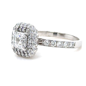 Bespoke 18ct White Gold Diamond Engagement Ring 1.61ct