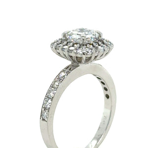 Bespoke 18ct White Gold Diamond Engagement Ring 1.61ct