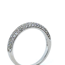 Load image into Gallery viewer, Bespoke 18ct White Gold Half Eternity Ring 0.44ct