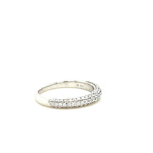 Load image into Gallery viewer, Bespoke 18ct White Gold Half Eternity Ring 0.41ct