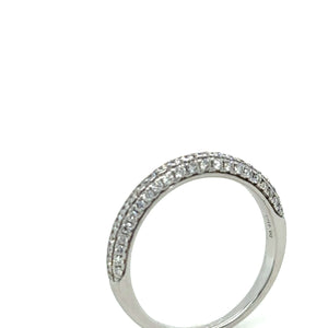 Bespoke 18ct White Gold Half Eternity Ring 0.41ct