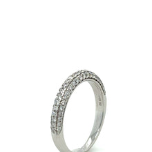 Load image into Gallery viewer, Bespoke 18ct White Gold Half Eternity Ring 0.41ct