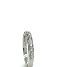 Load image into Gallery viewer, Bespoke 18ct White Gold Half Eternity Ring 0.41ct