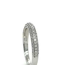 Load image into Gallery viewer, Bespoke 18ct White Gold Half Eternity Ring 0.41ct