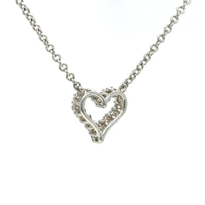 Tiffany & Co Diamond Heart Pendant 0.20ct