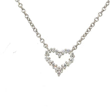Load image into Gallery viewer, Tiffany &amp; Co Diamond Heart Pendant 0.20ct