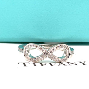Tiffany & Co Infinity Diamond Ring 0.25ct
