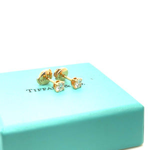 Tiffany & Co Rose Gold and Diamond Earrings