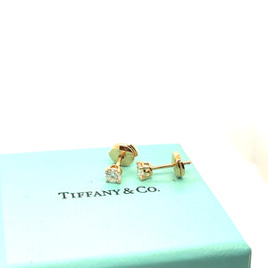 Tiffany & Co Rose Gold and Diamond Earrings