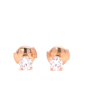 Tiffany & Co Rose Gold and Diamond Earrings