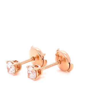 Tiffany & Co Rose Gold and Diamond Earrings