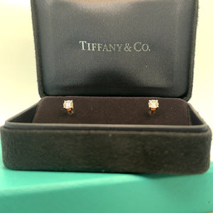 Tiffany & Co Rose Gold and Diamond Earrings