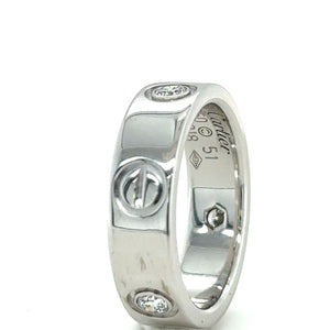 Cartier Love Ring with 3 Diamonds