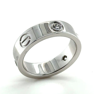 Cartier Love Ring with 3 Diamonds 0.25ct