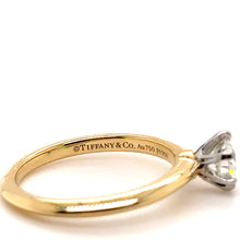 Load image into Gallery viewer, Tiffany &amp; Co Yellow Gold .5ct Diamond Ring