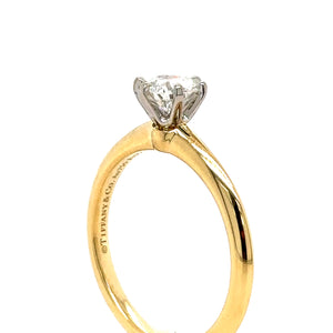 Tiffany & Co Yellow Gold .5ct Diamond Ring