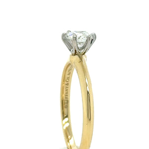 Tiffany & Co Yellow Gold .5ct Diamond Ring