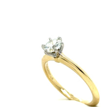 Load image into Gallery viewer, Tiffany &amp; Co Yellow Gold .5ct Diamond Ring