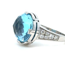 Load image into Gallery viewer, Bvlgari Parentesi Diamond Topaz Cocktail Ring