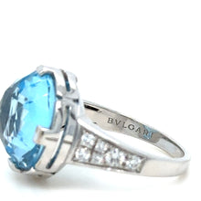 Load image into Gallery viewer, Bvlgari Parentesi Diamond Topaz Cocktail Ring