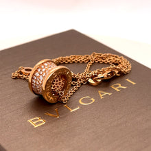 Load image into Gallery viewer, Bvlgari B.Zero 1 Necklace Rose Gold 0.87ct