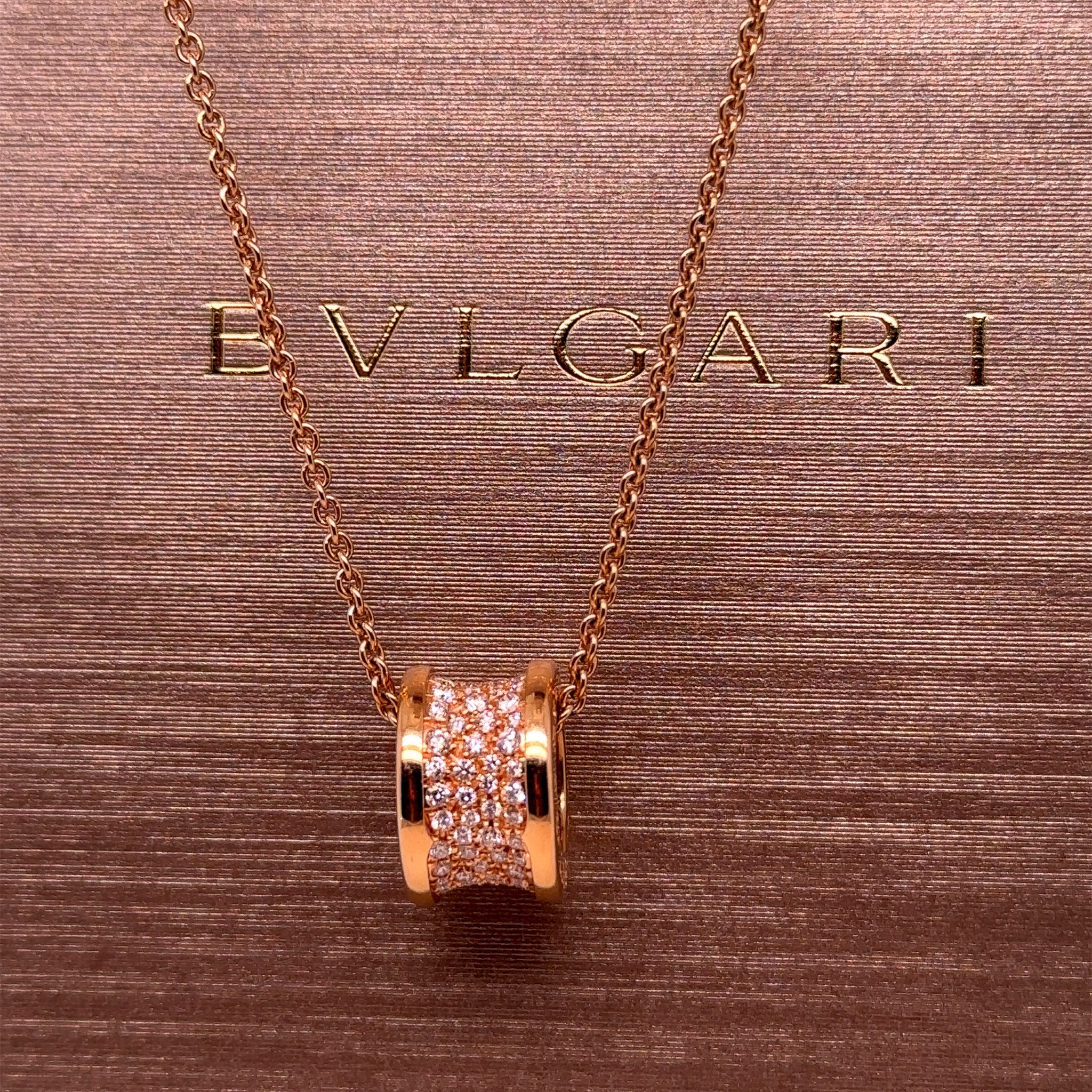 Rose Gold Bvlgari Pendant Gold Rose Gold BVLGARI BVLGARI Necklace