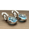 Bvlgari Parentesi Cocktail White Gold Blue Topaz and Diamond Earrings