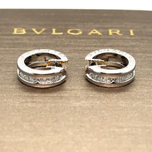 Load image into Gallery viewer, Bvlgari B.Zero1 Small Hoop Diamond Earrings