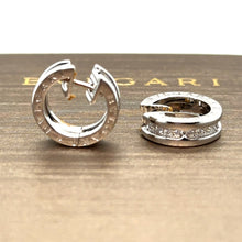 Load image into Gallery viewer, Bvlgari B.Zero1 Small Hoop Diamond Earrings