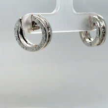 Load image into Gallery viewer, Bvlgari B.Zero1 Small Hoop Diamond Earrings