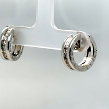 Load image into Gallery viewer, Bvlgari B.Zero1 Small Hoop Diamond Earrings