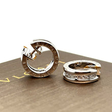 Load image into Gallery viewer, Bvlgari B.Zero1 Small Hoop Diamond Earrings