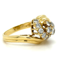 Load image into Gallery viewer, Cerrone 18ct Yellow Gold Diamond Cluster Ring 0.80ct