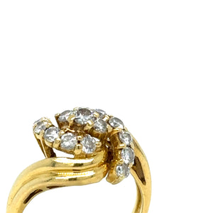 Cerrone 18ct Yellow Gold Diamond Cluster Ring 0.80ct