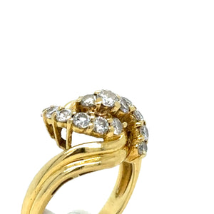 Cerrone 18ct Yellow Gold Diamond Cluster Ring 0.80ct