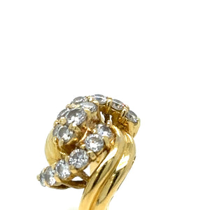 Cerrone 18ct Yellow Gold Diamond Cluster Ring 0.80ct
