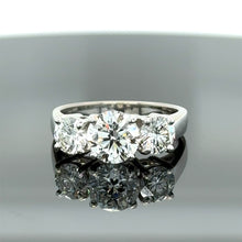 Load image into Gallery viewer, Bespoke 3 Stone Diamond Engagement Ring 1.51ct