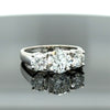 Bespoke 3 Stone Diamond Engagement Ring 1.51ct