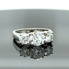 Load image into Gallery viewer, Bespoke 3 Stone Diamond Engagement Ring 1.51ct