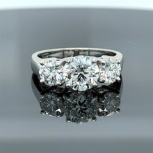 Load image into Gallery viewer, Bespoke 3 Stone Diamond Engagement Ring 1.51ct