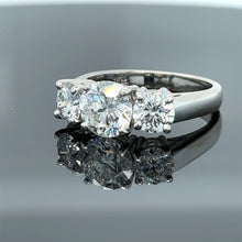 Load image into Gallery viewer, Bespoke 3 Stone Diamond Engagement Ring 1.51ct