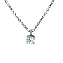 Load image into Gallery viewer, Tiffany &amp; Co Solitaire Diamond Pendant