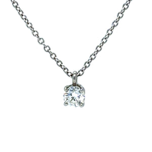 Tiffany & Co Solitaire Diamond Pendant