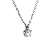 Load image into Gallery viewer, Tiffany &amp; Co Solitaire Diamond Pendant