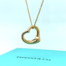 Load image into Gallery viewer, Tiffany &amp; Co 18ct Rose Gold Open Heart Pendant
