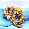 Ilias Lalaounis Vintage Intertwined Chimeras Brooch