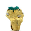 Ilias Lalaounis Vintage Emerald & Diamond Ring