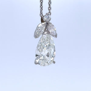 Bespoke DCLA Vintage Diamond Pendant 1.57ct