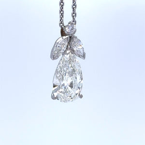 Bespoke DCLA Vintage Diamond Pendant 1.57ct